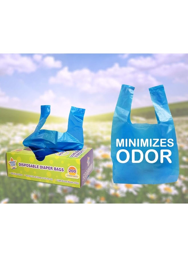 Mighty Clean Baby Disposable Diaper Bags with Light Powder Scent, 600 Count