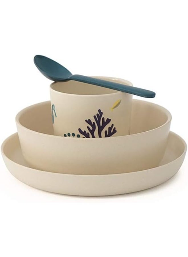Ekobo Kids Bambino Bamboo Kid Dining Set SEAS