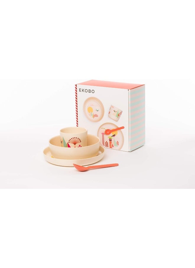 Ekobo Kids Bambino Bamboo Kid Dining Set TREES