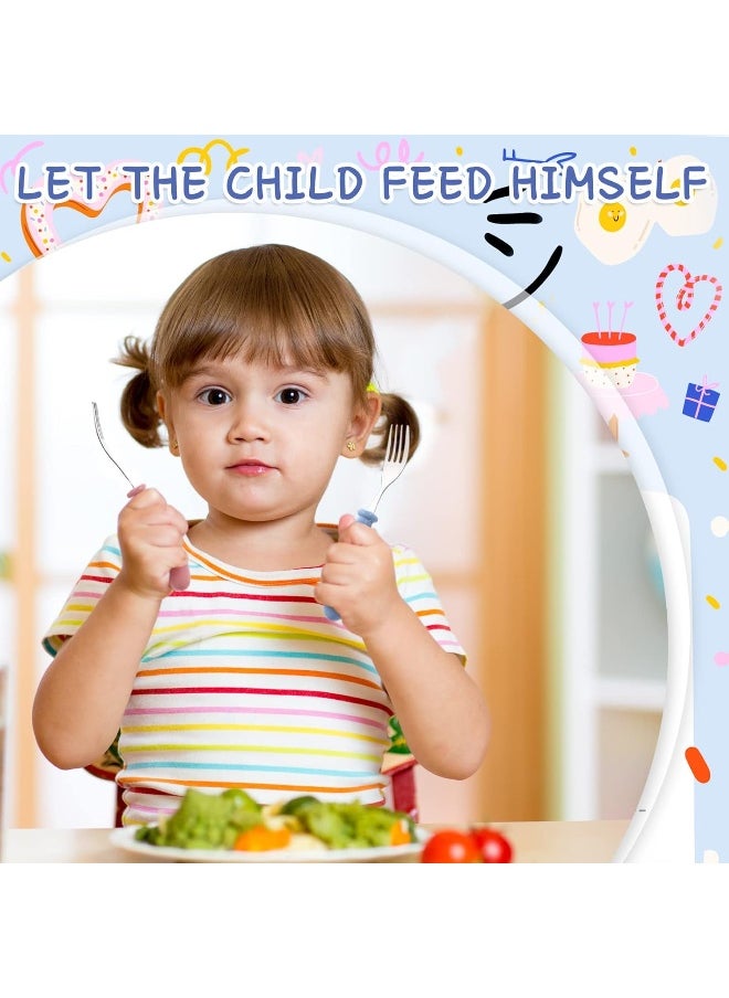 Chumia 9 Pieces Stainless Steel Toddler Forks