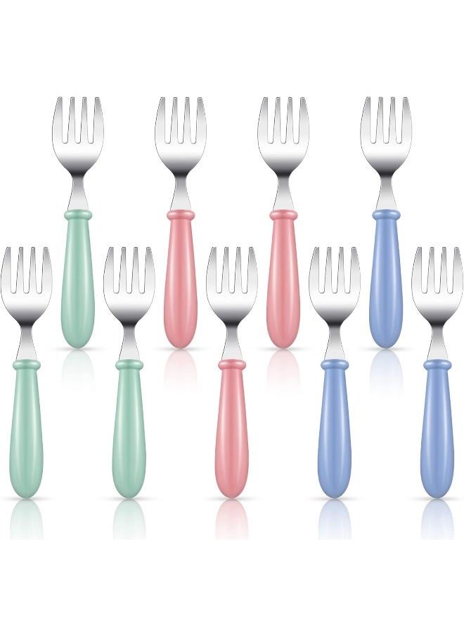 Chumia 9 Pieces Stainless Steel Toddler Forks