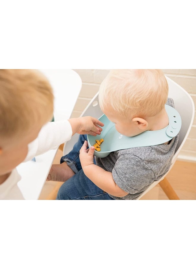 BELLA TUNNO Wonder Bib - Adjustable Silicone Baby Bibs for Boys, Durable and Waterproof BPA Free Silicone, Baby Bro (WB223)