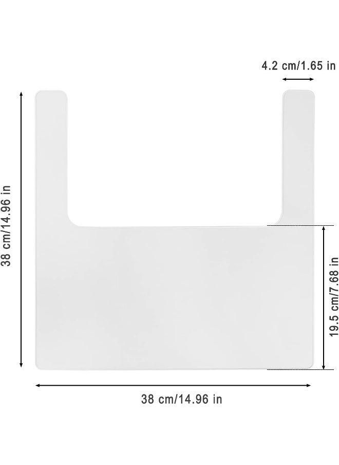 Lomgwumy High Chair Placemat, Long Lasting High Chair Placemat Silicone, Clean and Hygienic, Suitable for IKEA Antilop Highchai, for Toddlers and Babies (White)