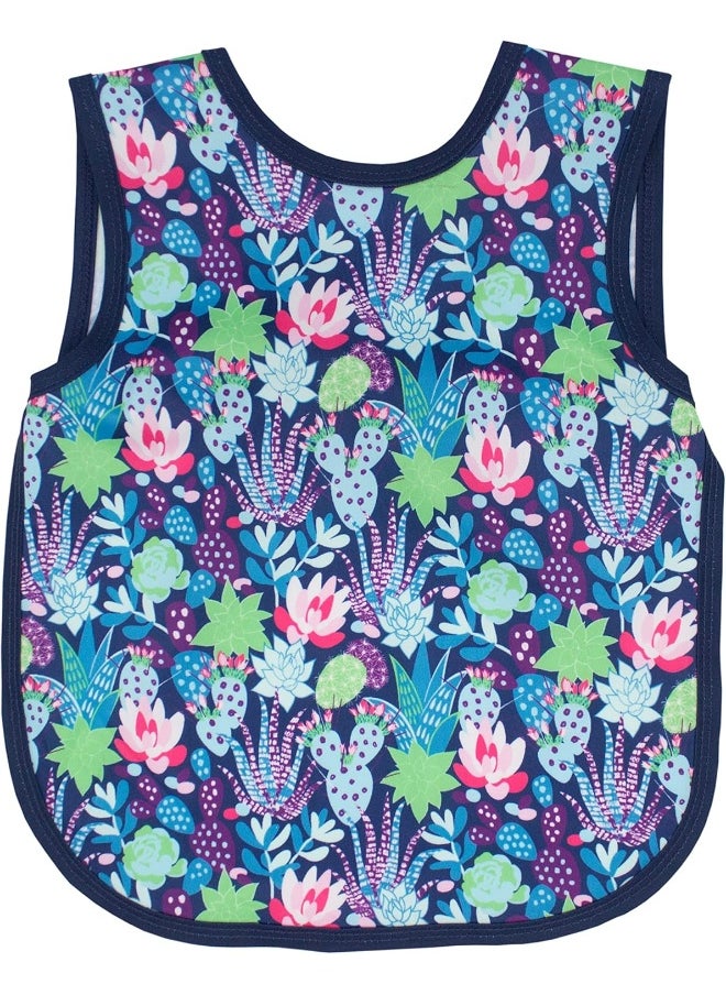 BapronBaby Desert Floral Bapron - Soft Waterproof Stain Resistant Bib - Machine Washable - 6m - 5yr - (Sz Baby/Toddler 6m-3T)