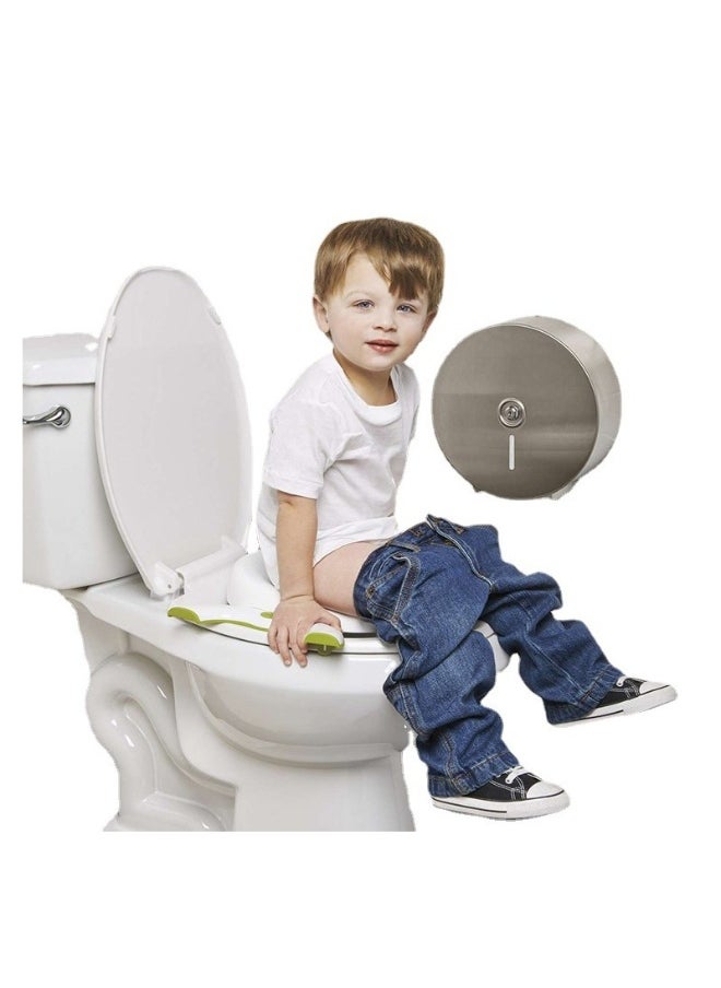 Portable Travel Potty Train Seat for Kids Potette Plus in White and Pink Color Ideal for Outdoors