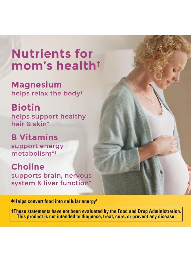 Prenatal Gummies With Dha And Folic Acid, Dietary Supplement For Daily Nutritional Support, 60 Gummies, 30 Day Supply