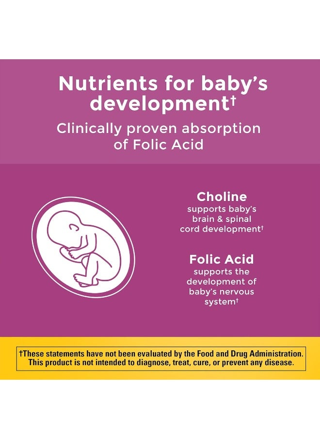 Prenatal Gummies With Dha And Folic Acid, Dietary Supplement For Daily Nutritional Support, 60 Gummies, 30 Day Supply