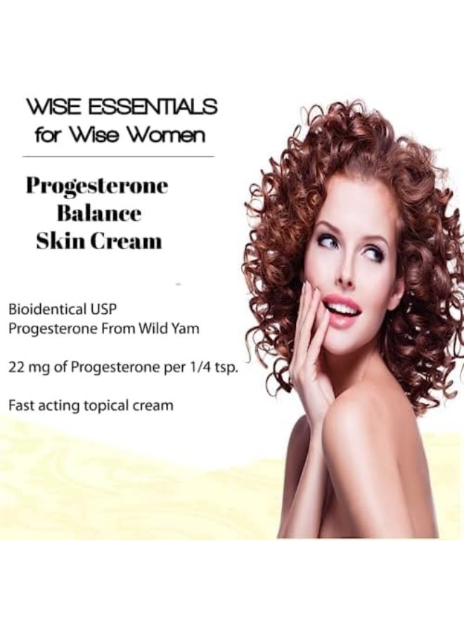 Progesterone Cream From Wild Yam For Menopause, Perimenopause - Bioidentical Balance Formula Plus Phytoestrogens Wild Yam Chaste Tree Berry Organic Coconut Paraben Free Fragrance Free 2 Creams In 1.
