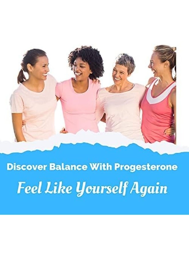 Progesterone Cream From Wild Yam For Menopause, Perimenopause - Bioidentical Balance Formula Plus Phytoestrogens Wild Yam Chaste Tree Berry Organic Coconut Paraben Free Fragrance Free 2 Creams In 1.