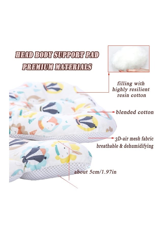 Soft Baby Head and Body Support Cushion for Car Seats, Extra Comfort Toddler Seat Pad for Head and Neck Support