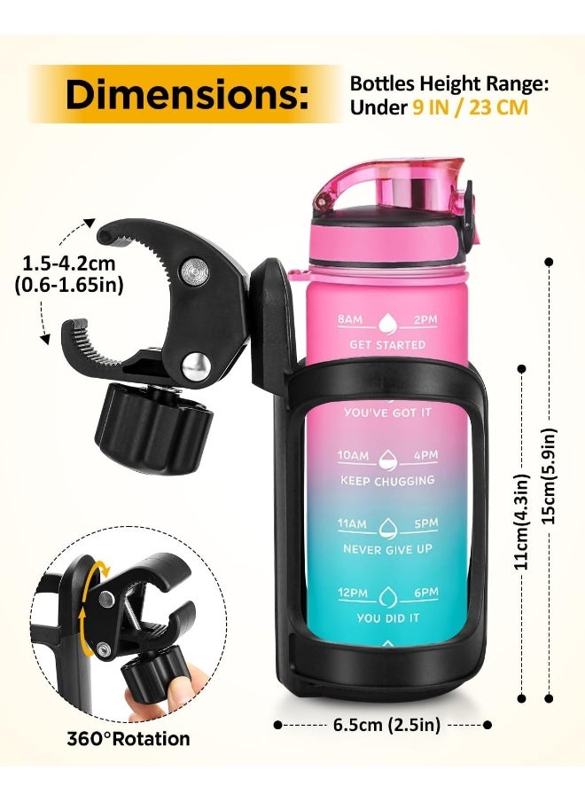 BUNDLEPRO Pack of 2 Stroller Cup Holders, Universal Drinks Holder for Bikes, Trolleys or Walkers