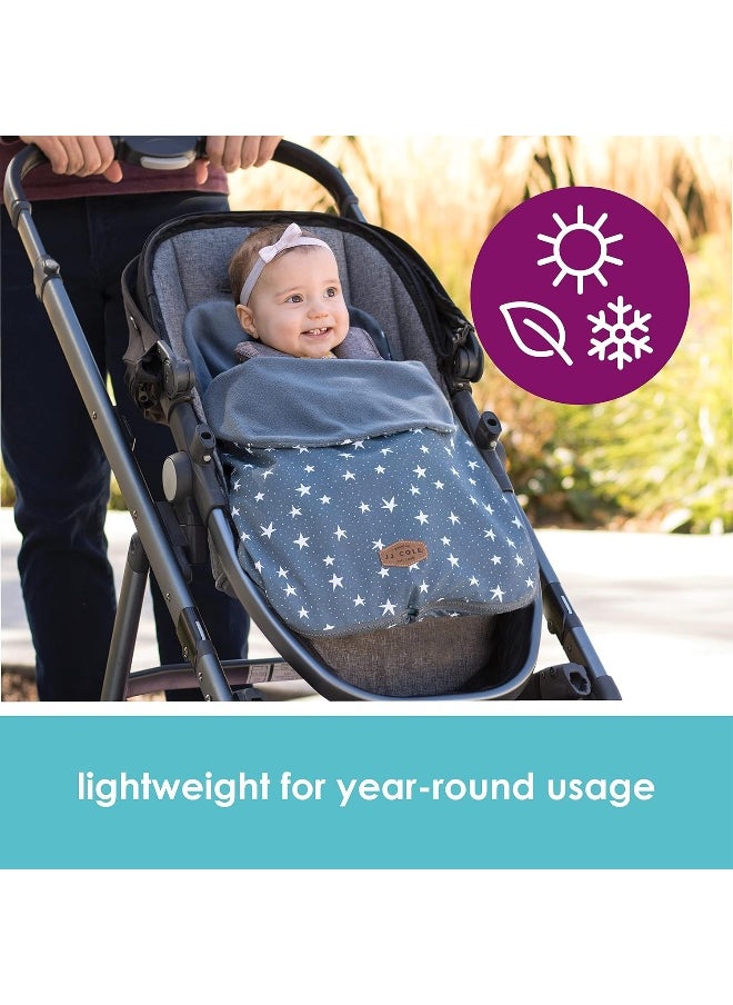JJ Cole Baby Bundle 365 – Baby Car Seat Cover & Stroller Accessory – Lightweight Baby Bunting for Year Round Comfort