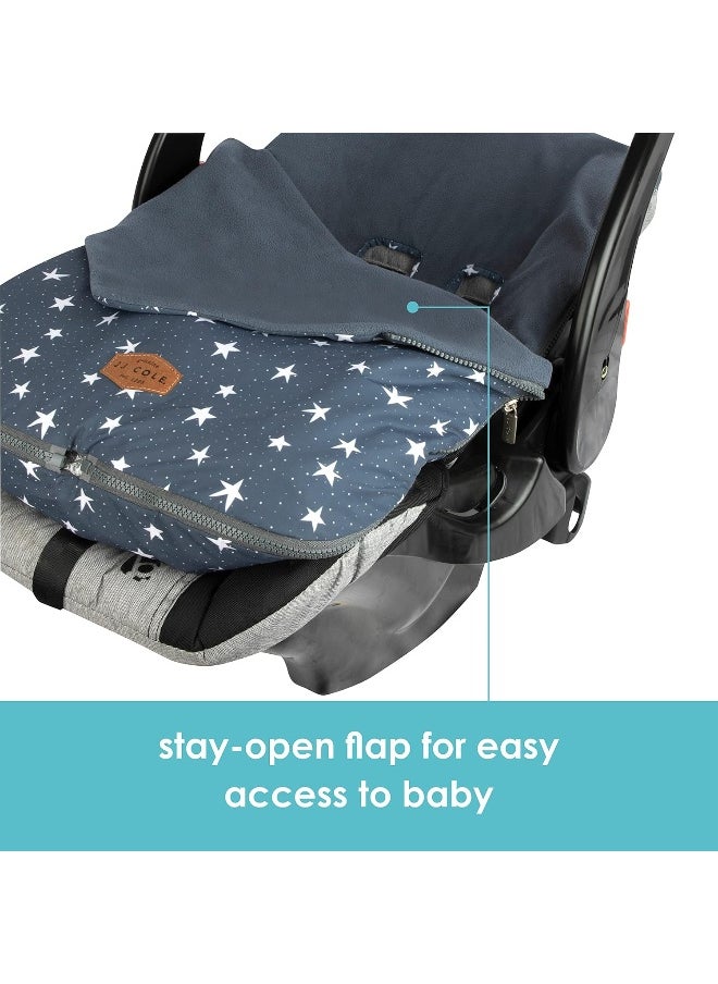 JJ Cole Baby Bundle 365 – Baby Car Seat Cover & Stroller Accessory – Lightweight Baby Bunting for Year Round Comfort