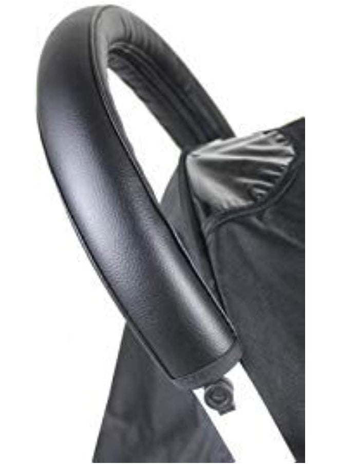 Handle Sleeve Cover for Babyzen YOYO/YOYO+ Strollers, Artificial Leather Black