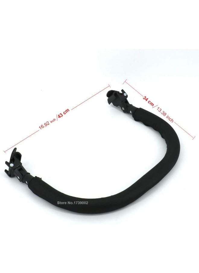 ROMIRUS Bumper Bar, Armrest, Handle, Crossbar for Babyzen YOYO YOYO+ Baby Stroller (Oxford Cloth), black