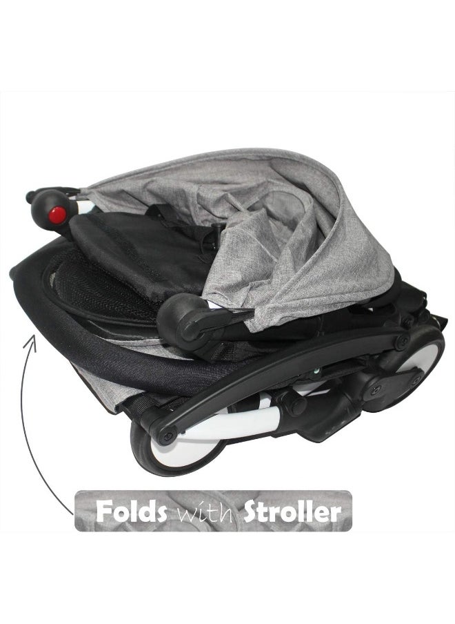 ROMIRUS Bumper Bar, Armrest, Handle, Crossbar for Babyzen YOYO YOYO+ Baby Stroller (Oxford Cloth), black