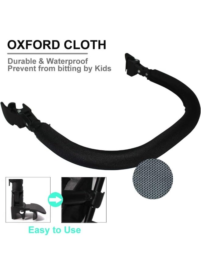 ROMIRUS Bumper Bar, Armrest, Handle, Crossbar for Babyzen YOYO YOYO+ Baby Stroller (Oxford Cloth), black