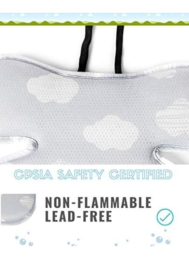 Agibaby Stroller Liner Cool Seat Cover | Pad| Insert for Universal Car Seat & Stroller - (Toddler Cloud 3D Mesh Handmade)
