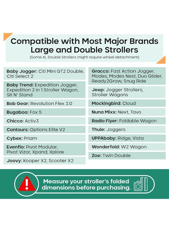 Reperkid Durable Double Stroller Bag for Airplane Travel