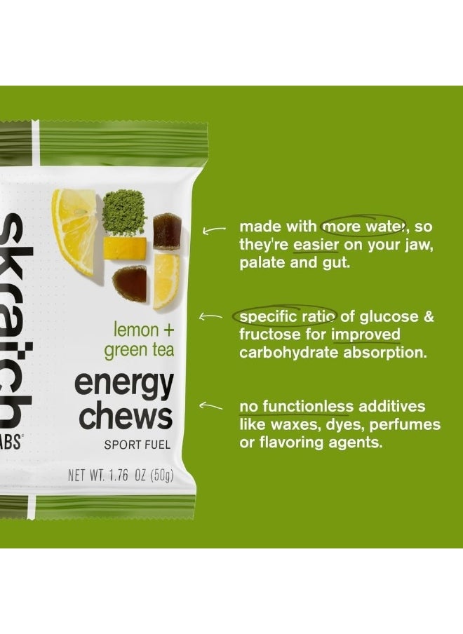Sport Energy Chews: Matcha Green Tea And Lemon, Box Of 10