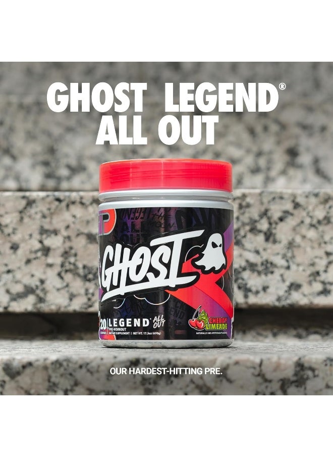 Legend All Out Pre-Workout Powder, Cherry Limeade - 20 Servings