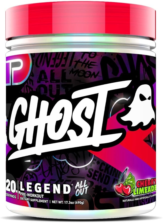 Legend All Out Pre-Workout Powder, Cherry Limeade - 20 Servings