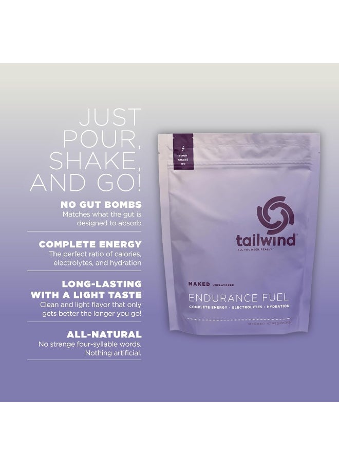 Endurance Fuel, Sports Drink Powder Mix With Electrolytes, Non-Gmo, Free Of Soy, Dairy, And Gluten, Vegan, Naked Unflavored, 30 Servings