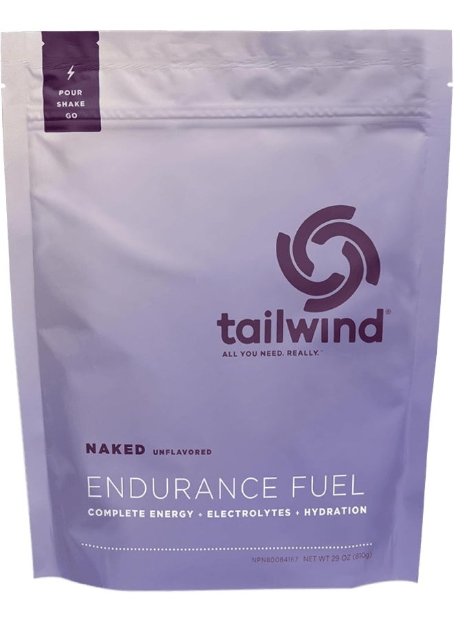 Endurance Fuel, Sports Drink Powder Mix With Electrolytes, Non-Gmo, Free Of Soy, Dairy, And Gluten, Vegan, Naked Unflavored, 30 Servings