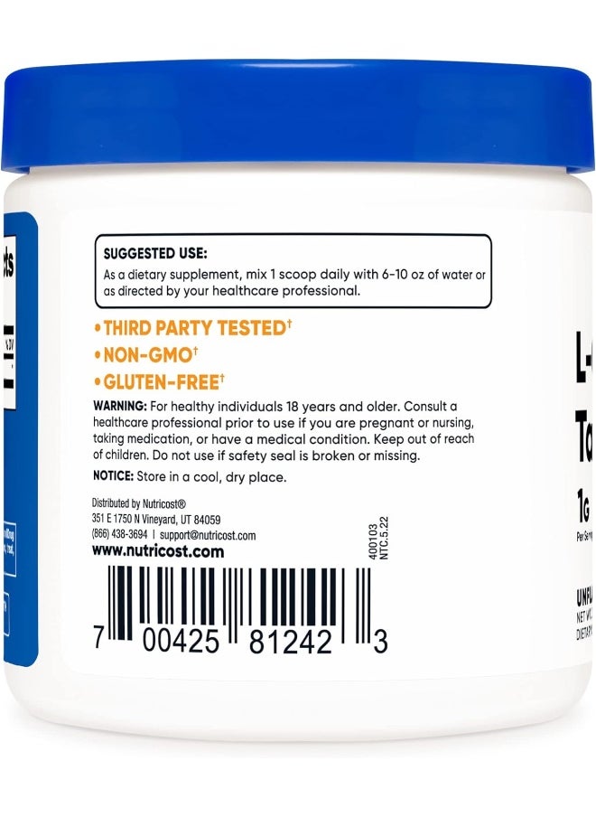 L-Carnitine Tartrate Powder (100 Grams) - 1 Gram Per Serving; 100 Servings
