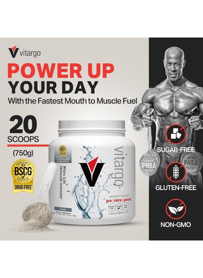 Carbohydrate Powder | Feed Muscle Glycogen 2X Faster | 1 Lb Unflavored Pre Workout & Post Workout | Carb Supplement For Recovery, Endurance, Gain Muscle Mass