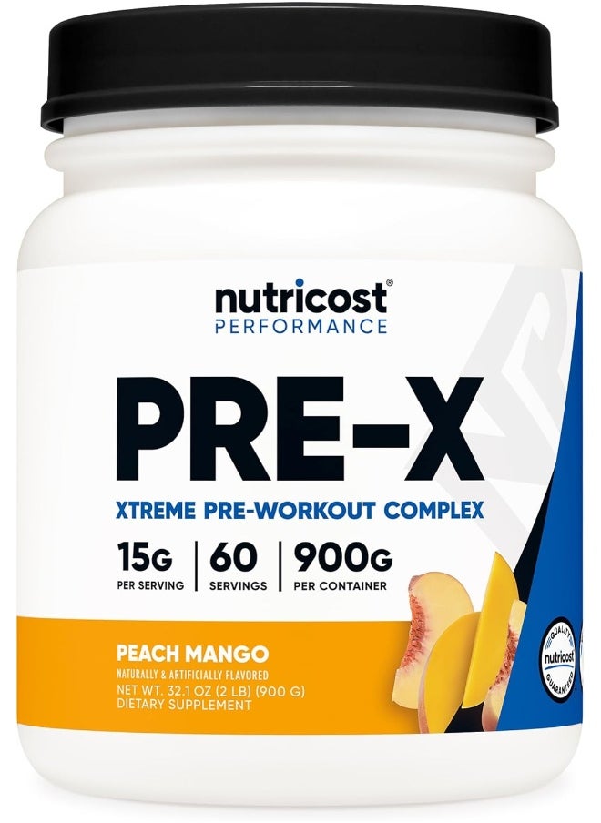 Pre-Workout Complex Powder Peach Mango (60 Serv)