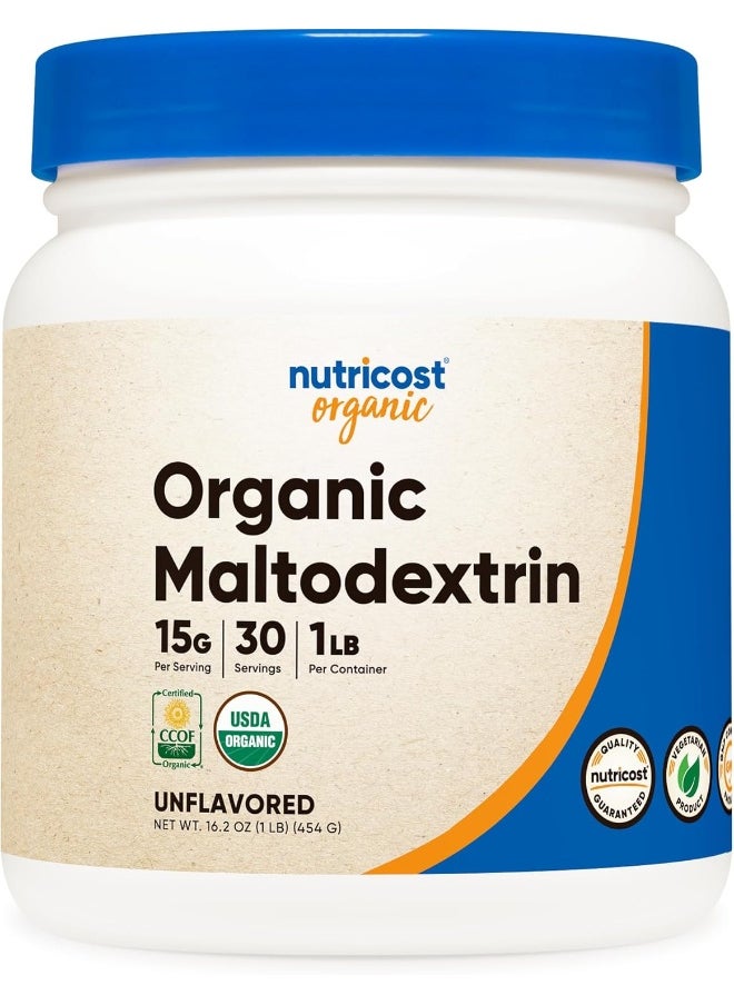 Organic Maltodextrin Powder 1Lb - Gluten Free, Non-Gmo