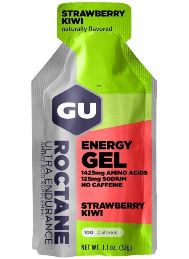 Roctane Ultra Endurance Energy Gel, 24-Count (Strawberry Kiwi, 24-Count)
