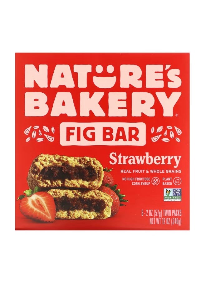 Fig Bar Strawberry 6 Twin Packs 2 oz 57 g Each