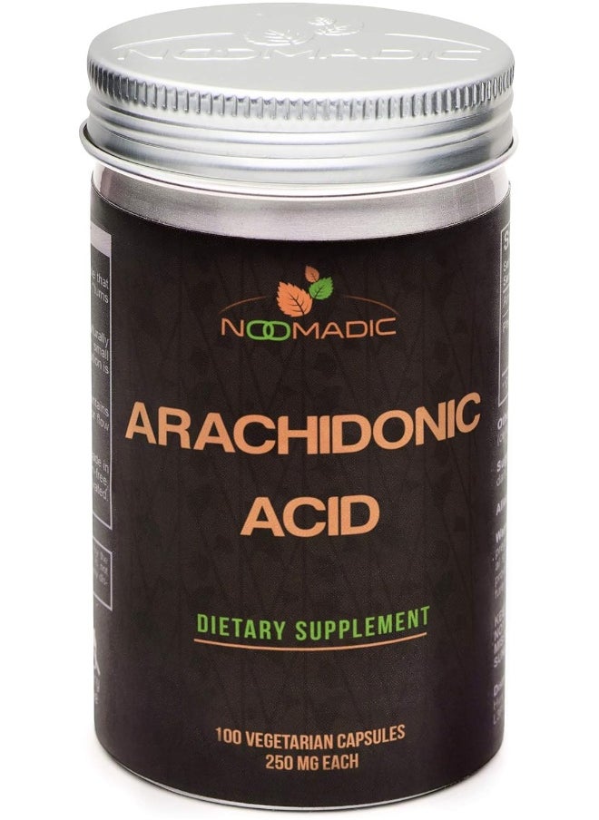 Arachidonic Acid (Aa Or Ara), 100 Capsules | 250Mg Each, May Improve Lean Muscle Mass, Power Output And Strength.