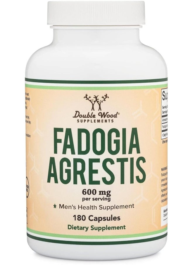 Fadogia Agrestis 600Mg Per Serving (180 Capsules)