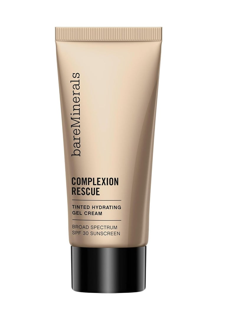 bareMinerals Complexion Rescue Tinted Moisturizer for Face with SPF 30, Vegan Tinted Mineral Sunscreen with Hyaluronic Acid, Mini Size, Ginger 06