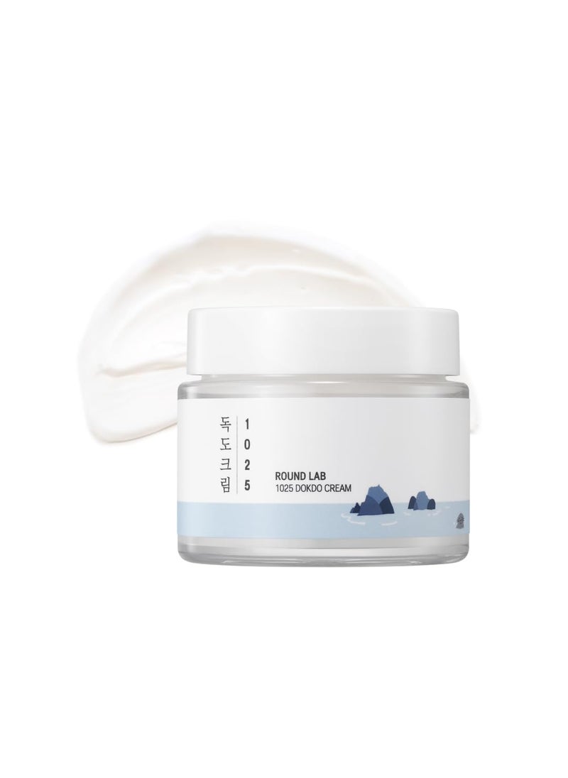 ROUND LAB 1025 Dokdo Cream | Facial Cream, Soothing, Moisturizing Cream (2.71fl.oz) (International Ver.)