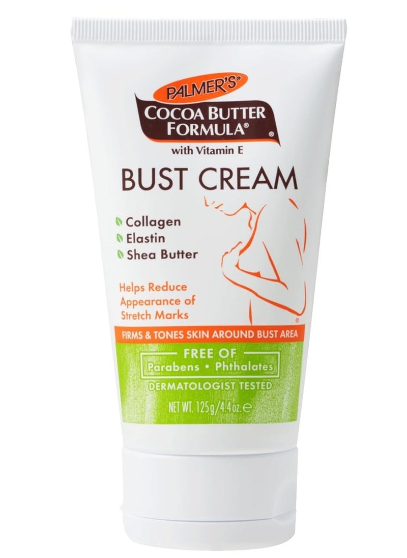 Bust Cream Collagen Elastin Shea Butter Firm and Tone Skin Reduce Appearance of Stretch Mark with Vitamin E 125gram