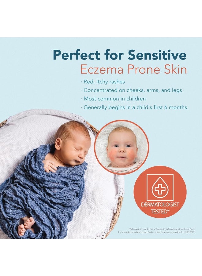 Happy Cappy Dr. Eddie's Moisturizing Cream - Baby Eczema Cream, Eczema Lotion for Kids, Pediatrician-Formulated, Gentle, Paraben Free, Hypoallergenic, Sulfate Free, Soothes Dry Skin - 6 Fl Oz