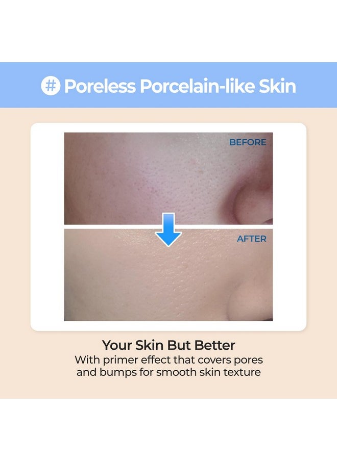 numbuzin No.3 Porcelain Base-skip Tone Up Beige | SPF50+ PA++++ | Lightweight, Hydrating | Zinc Oxide, Niacinamide | Sheer, Natural Finish, Evens Skin Tone | Korean Skincare 1.69 fl. oz.