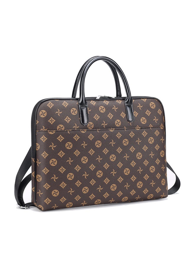 Laptop Bag Is Suitable For Apple Notebook Macbook Air13.3/14/15 Inch Female Single Shoulder Official Document-Color:Black Grid With Black-Size:13.3inch
