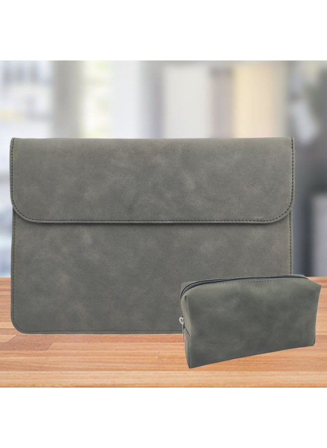 ModernQiu 15.6 Inch Tablet Computer Inner Bag Storage Case 13.3 Inch 14 Inch Laptop Protective Cover PU Leather Shockproof Waterproof-Color:yellow Horizontal-Dimensions:13.3 Inch