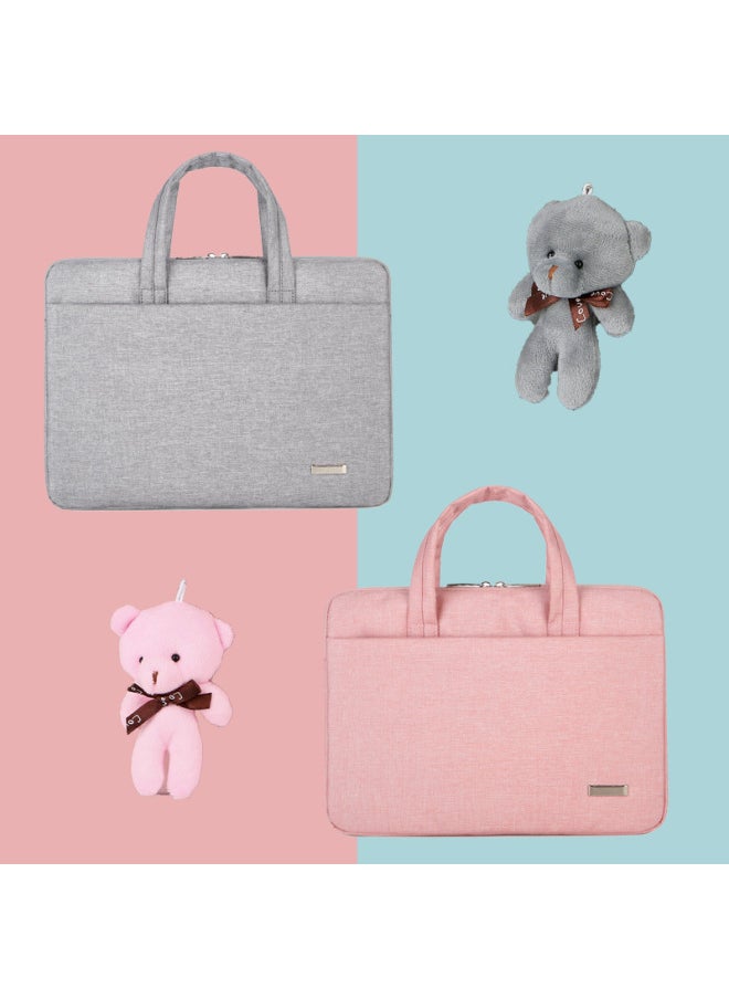 Fashionable Women's 15.6 Inch Laptop Handbag Computer Bag Inner Core Printing Logo Customization Available-Color:Black + Power Pack-Dimensions:11~12 Inch Universal