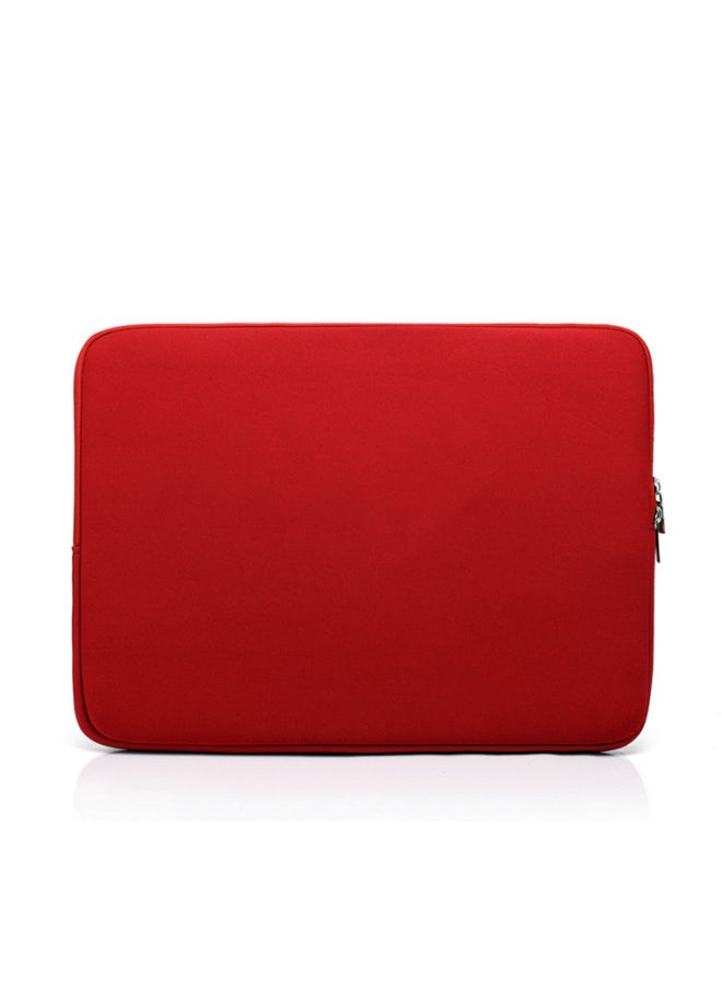 Drop-Resistant Zipper Foam Thickened 15-inch Air13macbook11pro14 Asus Laptop Sleeve Bag-Color:Red-Dimensions:10 Inch