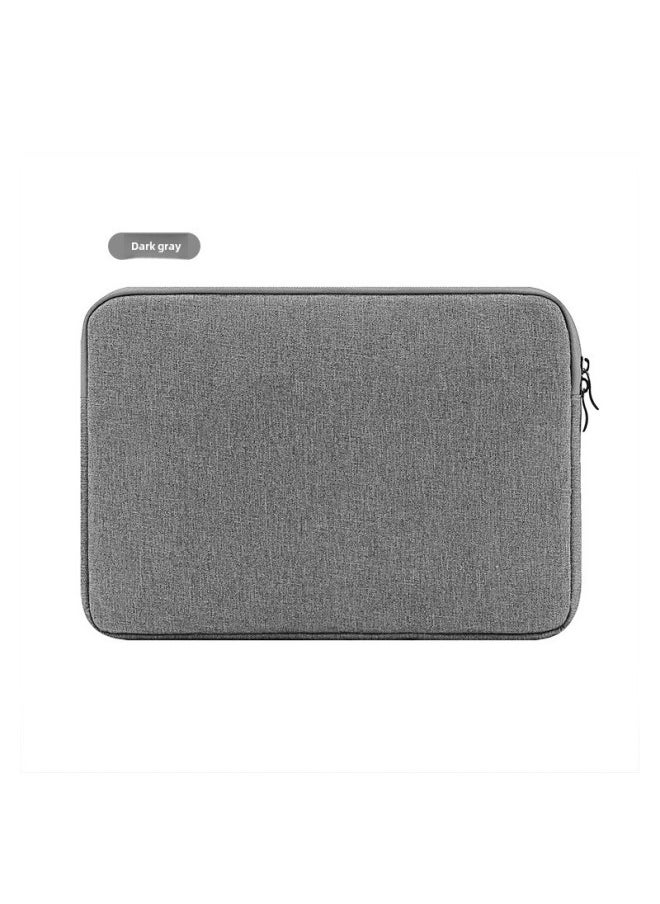 Simple Computer Protective Case Color Velvet 10 Inch 13 Inch 15.6 Inch Fashion Tablet Laptop Liner Bag-Color:Dark Gray-Dimensions:8 Inch