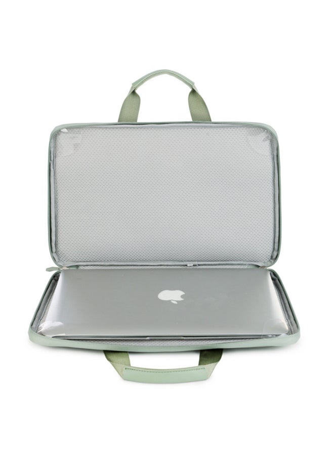 Simple All-match 180-degree Opening And Cclosing Laptop Bag Briefcase Laptop Drop-resistant Unisex Leather Film Waterproof-Color:Taro Color-Size:13-13.3inch
