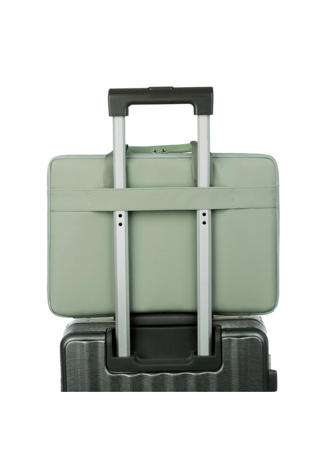 Simple All-match 180-degree Opening And Cclosing Laptop Bag Briefcase Laptop Drop-resistant Unisex Leather Film Waterproof-Color:Taro Color-Size:13-13.3inch