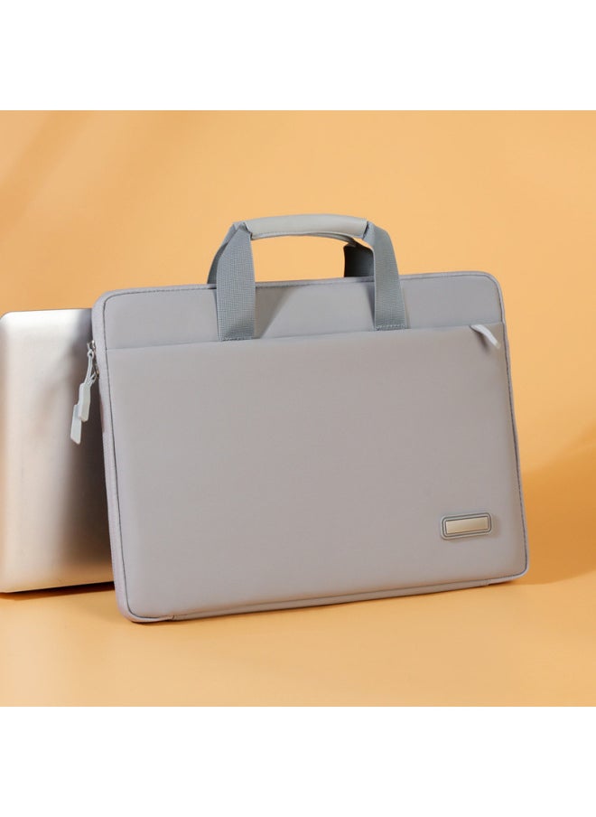 Simple All-match 180-degree Opening And Cclosing Laptop Bag Briefcase Laptop Drop-resistant Unisex Leather Film Waterproof-Color:Taro Color-Size:13-13.3inch
