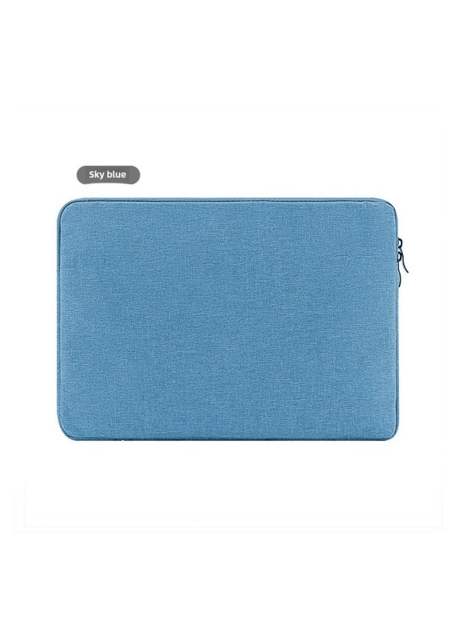 Simple Computer Protective Case Color Velvet 10 Inch 13 Inch 15.6 Inch Fashion Tablet Laptop Liner Bag-Color:Light Blue-Dimensions:8 Inch